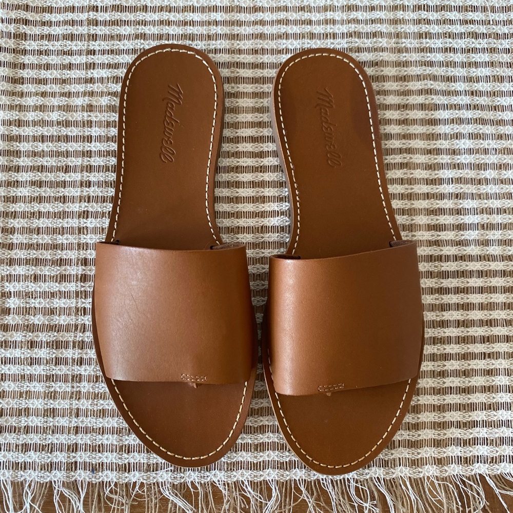 MADEWELL BOARDWALK POST SLIDE SANDAL - SIZE 8.5